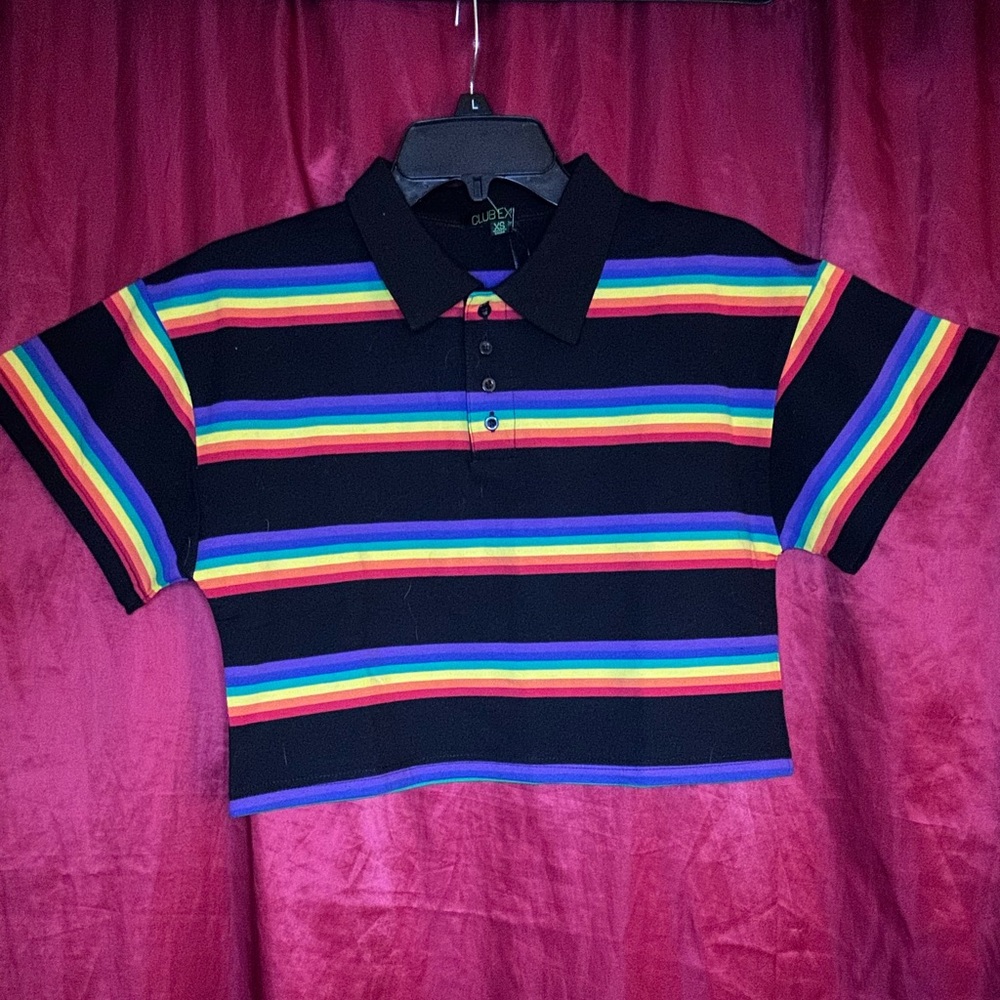 Dollskill Club Exx Strutting By Life Rainbow Shirt